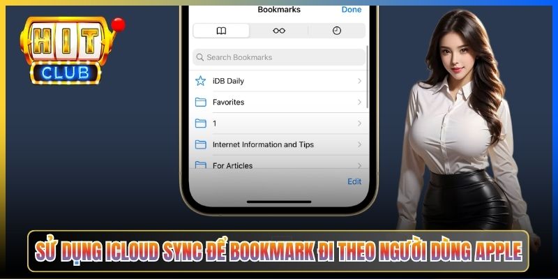 Sử dụng iCloud Sync để bookmark đi theo người dùng Apple