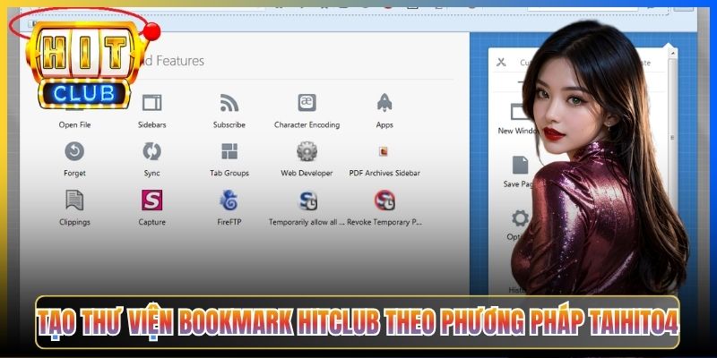 Tạo thư viện bookmark Hitclub theo phương pháp Taihit04