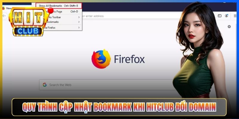 Quy trình cập nhật bookmark khi Hitclub đổi domain