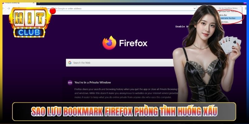Sao lưu bookmark Firefox phòng tình huống xấu