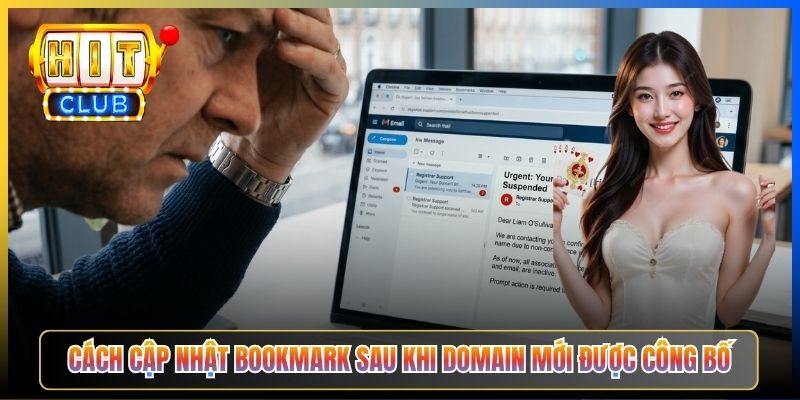 Cách cập nhật bookmark sau khi domain mới được công bố