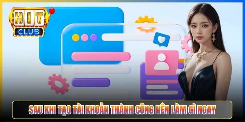 Sau khi tạo tài khoản thành công nên làm gì ngay