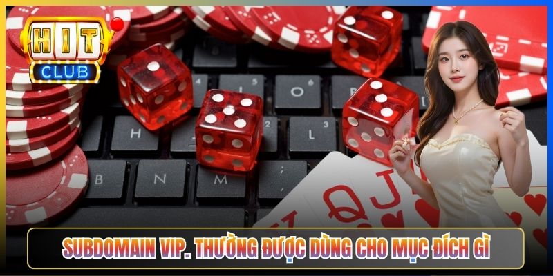 Subdomain vip. thường được dùng cho mục đích gì