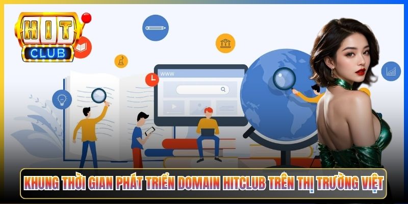 Khung thời gian phát triển domain Hitclub trên thị trường Việt